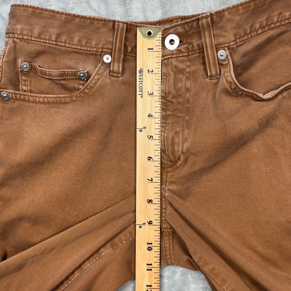 Bonobos Slim Taper Pants Jeans Mens 28x30 Brown Olimpias Italian Cotton Chinos - Picture 13 of 15